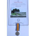 WWI casualty 1914-1918 war medal awarded to 1128 Herbert Wilson Gray, 29th Battalion. Australian