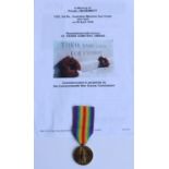 WWI casualty victory medal awarded to 1323 Pte. J McDermott, 3rd Battalion Australian Machine Gun