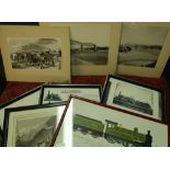 Collection of various railway related pictures, prints, photographic prints etc