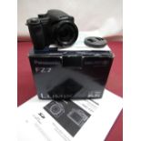 Panasonic FZ7 digital camera with Leica lens, boxed with instructions