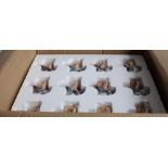 Box of 27 PenDelfin Butler figures in original factory packaging
