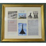 "Concorde A Supersonic Era" by Osborne & Allen ltd.ed framed montage, in conjunction with The