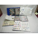 Six stamp albums relating to Italy, Vatican, Greece, Monaco, San Marino, Switzerland