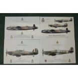Set of 4 Squadron Prints limited edition (28/50) 50th anniversary set of unframed prints, all signed