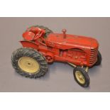 Vintage Lesney die-cast metal Massey Harris 745D model tractor, L20cm