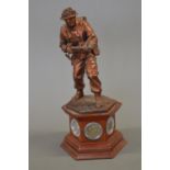 Danbury Mint "The Liberator", painted resin sculpture with 5 contemporary coins, with box and