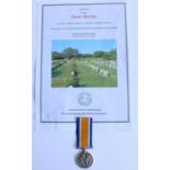 WWI casualty 1914-1918 war medal awarded to 723 Owen Murray 1st Battalion Australian Infantry AIF,