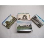 Large collection of postcards relating to castles of Great Britain including Eggleston Abbey,
