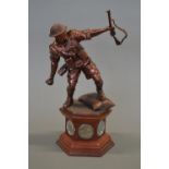 Danbury Mint "El Alamein" 1942 painted resin sculpture, with box and packaging, no certificate.