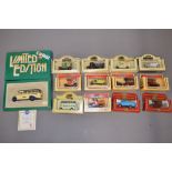 Collection of diecast models, mostly Days Gone by Lledo, ltd. ed. Corgi Bronte, Bedford OB coach