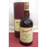 Glenfarclas Highland Single Malt Scotch Whisky aged 15 years, 700ml 46%vol, in tube,