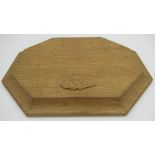 David Langstaff Oakleaf Furniture Easingwold - octagonal adzed oak breadboard with moulded edge,