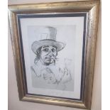 WITHDRAWN - Ronnie Wood (British, b.1947) 'Keith Moon The Mad Hatter' ltd.ed colour print 57/275