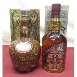 Chivas Royal Salute 21 Year Old Blended Scotch Whisky in brown decanter, bag and carton, 262/3