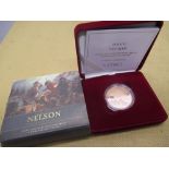 Royal Mint 2005 Horatio Nelson UK Gold Proof Commemorative Crown, encapsulated, cased and in card