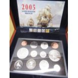 Royal Mint 2005 UK Executive 12-coin Proof Set, cased with cert. No.2764