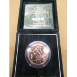 Royal Mint 2003 UK Brilliant Uncirculated Five Pounds, encapsulated, cased and boxed with cert No.