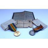 Pair of WWI medals including Victory medal and British 1914 - 1918 war medal attributed to 40787