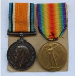 Pair of WWI medals, British War medal and Victory medal awarded to 2234 Pte. A. H. J. Rivers