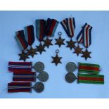 Collection of medals incl 1939-1945 Star, Burma Star, 1939-1945 War medal etc