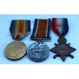 WWI trio attributed to K. 17932 TR Gilbert Stoker RN.