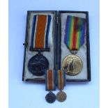 Set of medals awarded to 149 Pte. W. S Lewis RAMC, British War medal 1914 - 1918, Victory medal,