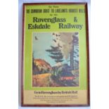 Large framed original BR poster 'The Cumbrian Coast To Lakelands Highest Hills By The Ravenglass &
