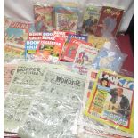 Collection of comics and magazines,including Eagle,the Book Collector, The Rover,Beano,etc