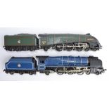 2 Hornby OO gauge 4-6-2 electric train models: A Duchess Class 46239 "City Of Chester", BR blue