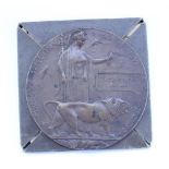 WWI death penny awarded to Thomas Wears Appleby