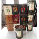 Thirteen Bells Whisky Christmas decanters 1988 to 1999 (2 1999 decanters) in original boxes (2