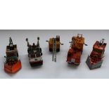 Collection of various Corgi and Dinky diecast service vehicles incl. Corgi tow trucks, Dinky