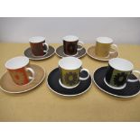 Wedgwood Susie Cooper Design "Carnaby Daisy" twelve piece coffee service