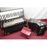 1950's Recineti "Marinucci" piano accordion, early C20th accordion and child's accordion (3)