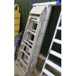 Set of aluminium roof ladders and a set of aluminium step ladders (2)