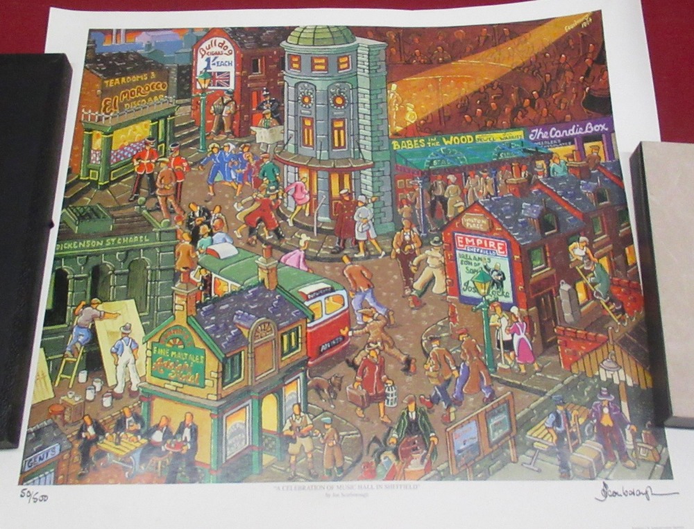 After Joe Scarborough (British, b.1938); 'A Celebration of Music Hall in Sheffield', limited edition - Image 4 of 6