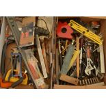 Collection of hand tools (2 boxes)