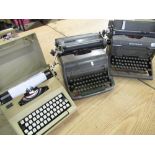 Imperial model 60 typewriter, Royal typewriter and Smith-Corona portable typewriter (3)