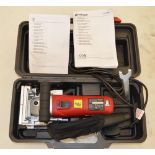 Cased Einhell TC-BJ900 860W handheld joint cutting tool/biscuit jointer
