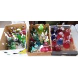 Collection of glass bells inc. Lions clubs in the USA, Fenton glass, Pilgrims Glass, etc. (3 boxes)