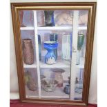Christopher Assheton-Stones (British, 1947-1999); 'A Collector's Cabinet', pastel, 75cm x 49.5cm