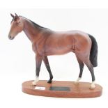 Beswick model of Connoisseur Series "Troy" Racehorse of the Year 1979, on wooden plinth base,