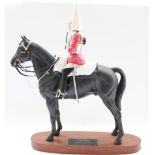 Beswick model of Connoisseur Series Lifeguard style two with sword, trooper in mounted review