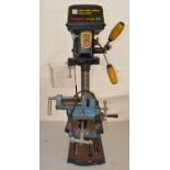 Performance Pro 230mm benchtop pillar drill with laser, model no CLM230LDP with vice