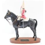 Beswick model of Connoisseur Series Lifeguard style two with sword, trooper in mounted review