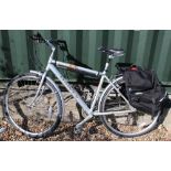 Dawes Kalahari touring 21-Speed bicycle with Altura panniers and pump