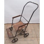 Vintage Easyfold P.1 childs folding push chair, solid tyres on spoked wheels
