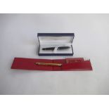 Syd Little Collection - Boxed Waterman of Paris fountain pen and a Cartier propelling pencil