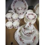 Paragon "Michelle" 22 piece tea set for six covers, Paragon "Minuet" part tea set, 1960's