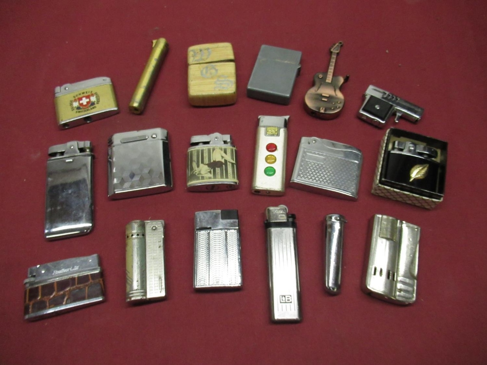 Mixed collection of lighters inc. Penguin, Rolstar, Champ, etc